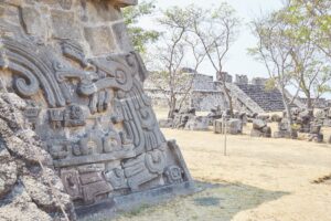 Visiting Xochicalco Ruins