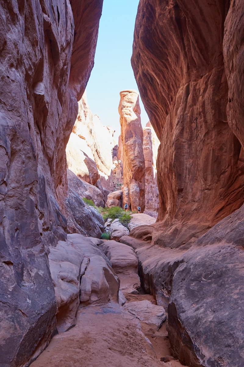 Hiking Fiery Furnace Arches