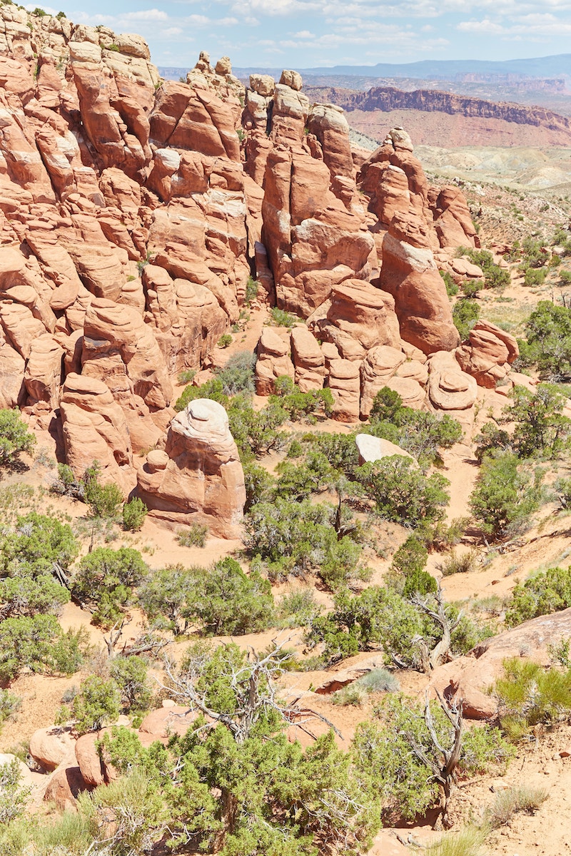 Hiking Fiery Furnace Arches