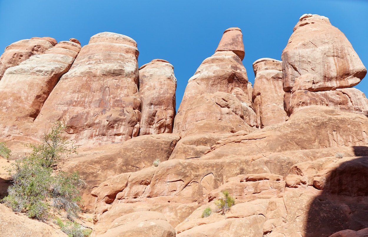 Hiking Fiery Furnace Arches