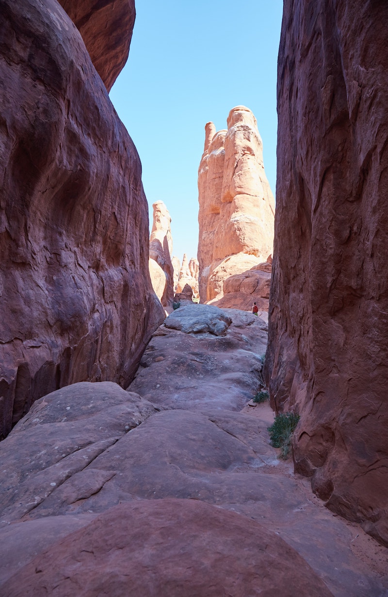 Hiking Fiery Furnace Arches