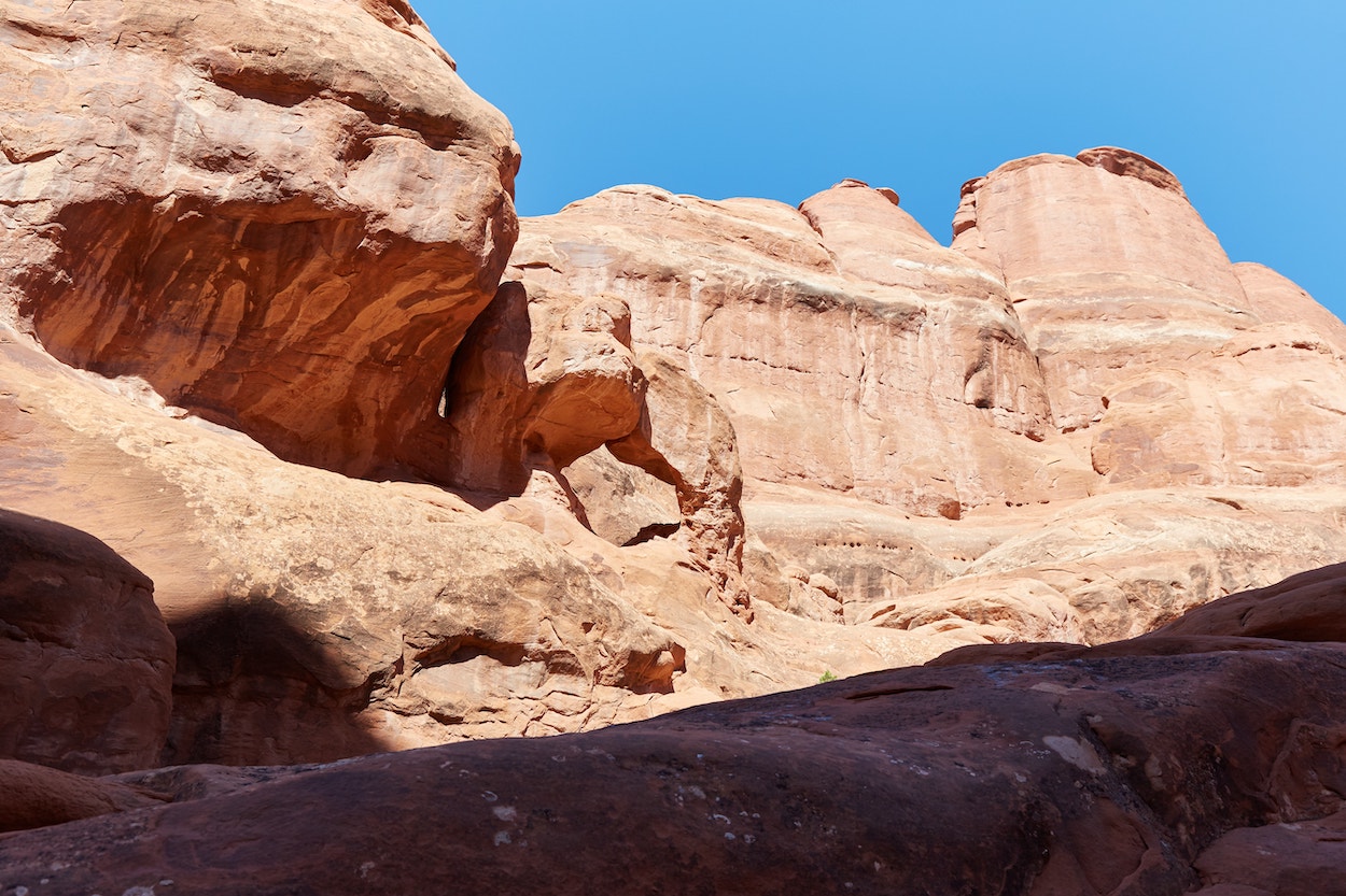 Hiking Fiery Furnace Arches