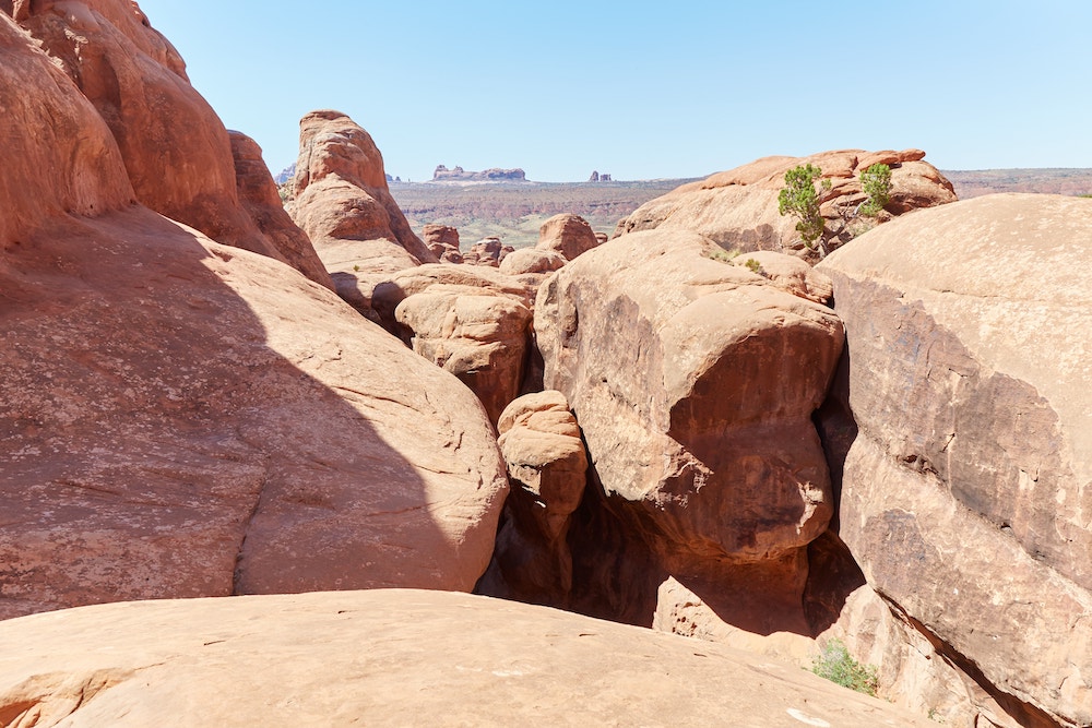 Hiking Fiery Furnace Arches