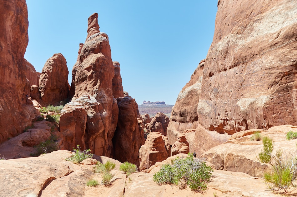 Hiking Fiery Furnace Arches