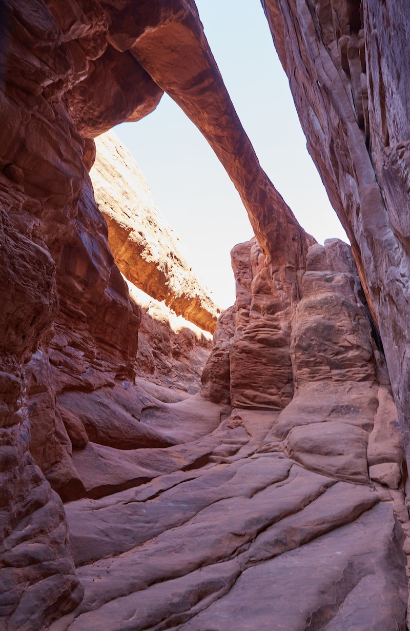 Hiking Fiery Furnace Arches