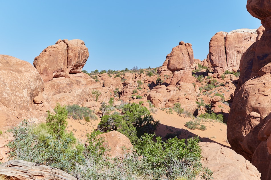 Hiking Fiery Furnace Arches