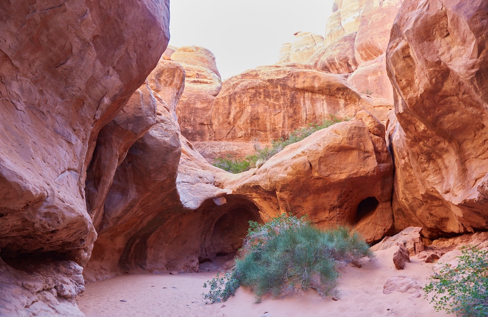 Hiking Fiery Furnace Arches