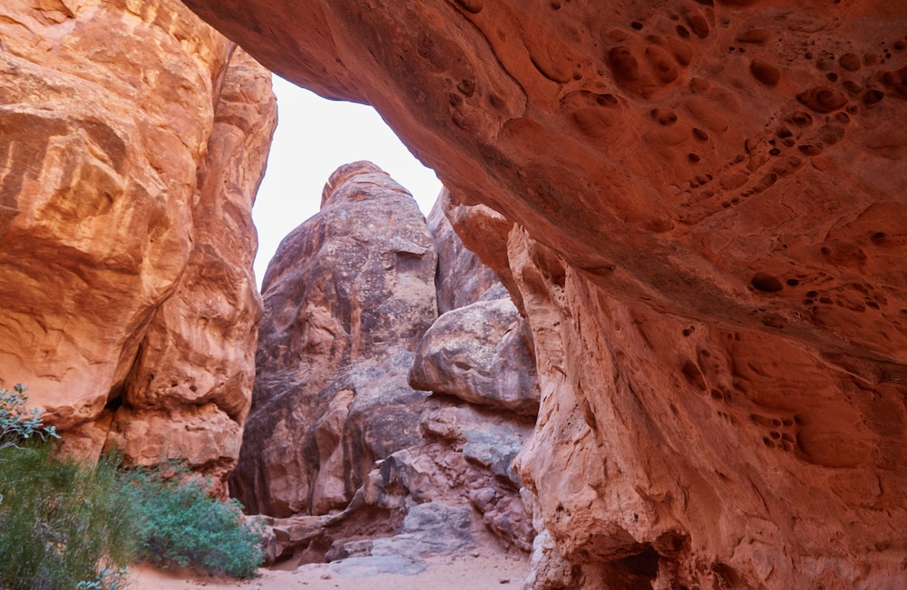 Hiking Fiery Furnace Arches