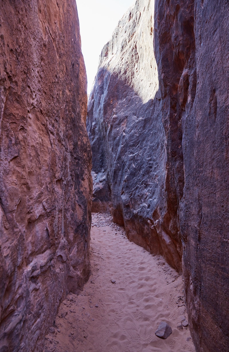 Hiking Fiery Furnace Arches