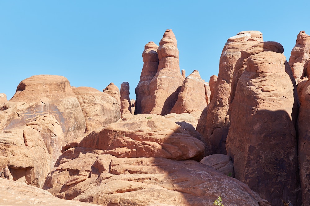 Hiking Fiery Furnace Arches