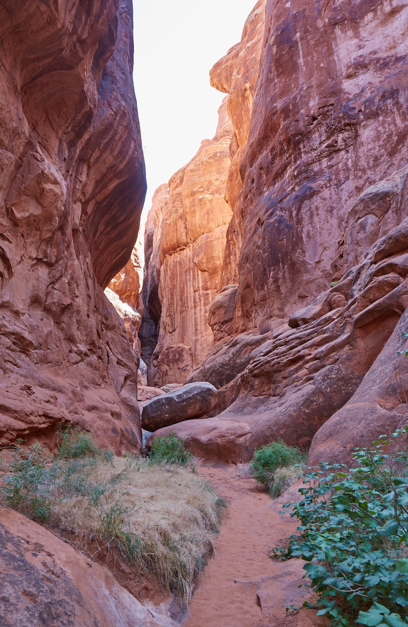 Hiking Fiery Furnace Arches