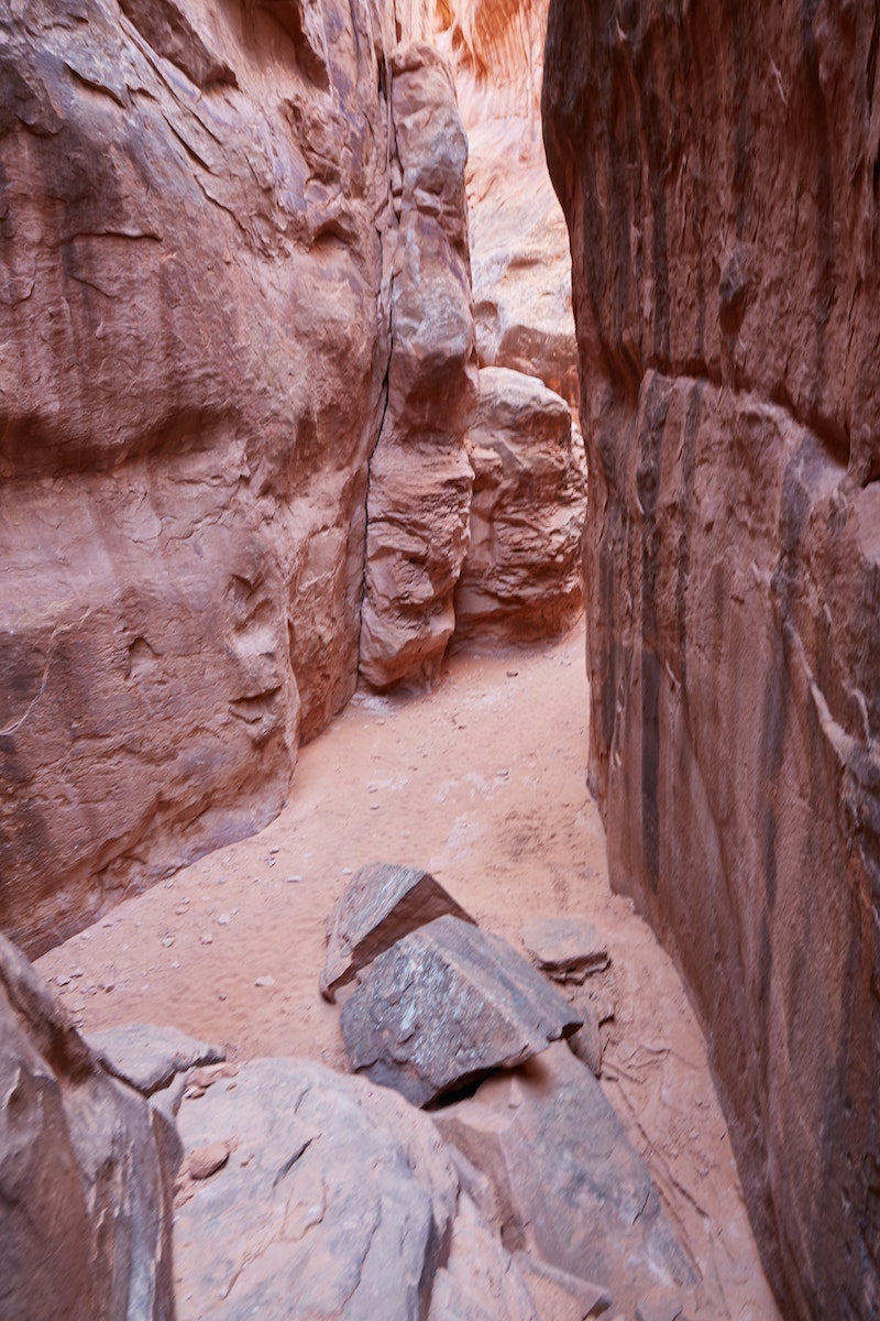 Hiking Fiery Furnace Arches